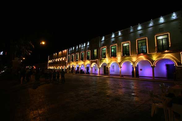 Valladolid de nuit Mexique