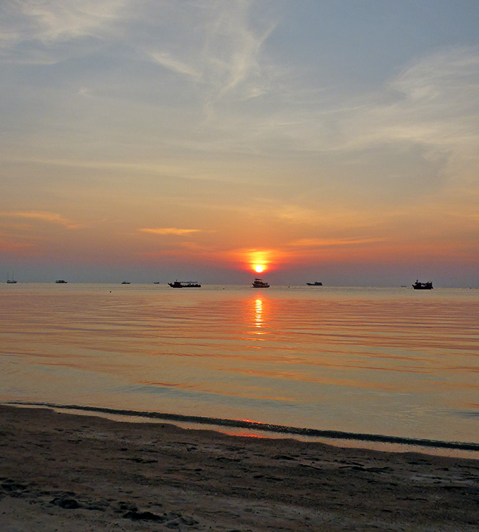 Koh Tao Thailande coucher de soleil