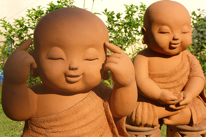 Mignons Bouddhas Chiang Mai Thailande