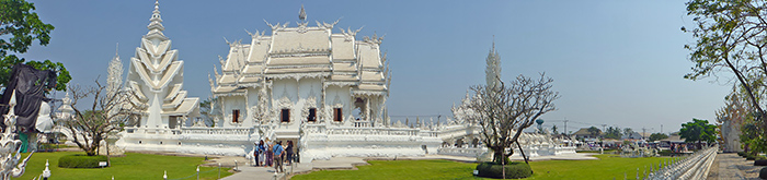Wat Rong Khun Temple Blanc Chiang Rai