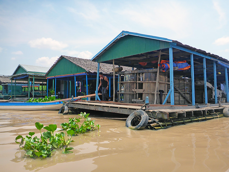 Kompong Chnang, Villages flottants, Tonlé Sap, Cambodge