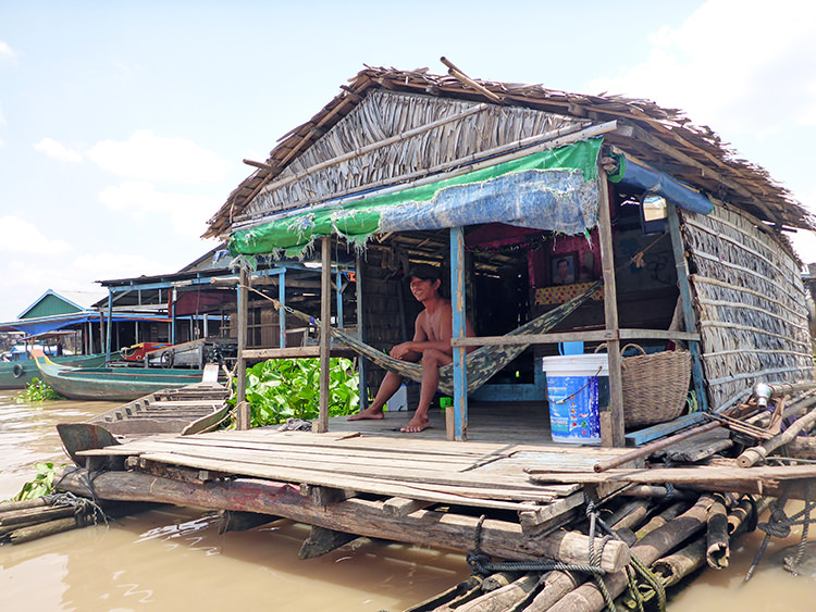 Kompong Chnang, Villages flottants, Tonlé Sap, Cambodge