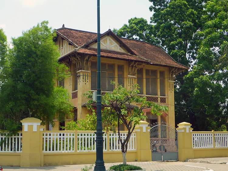 Maison coloniale, Phnom Penh, Cambodge
