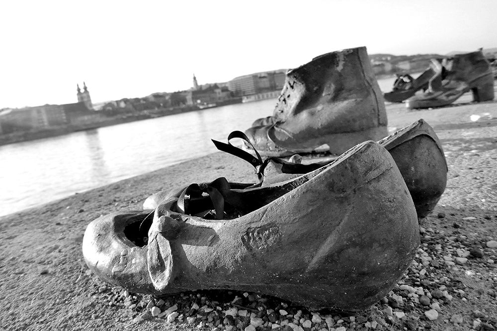 Chaussures au bord du Danube