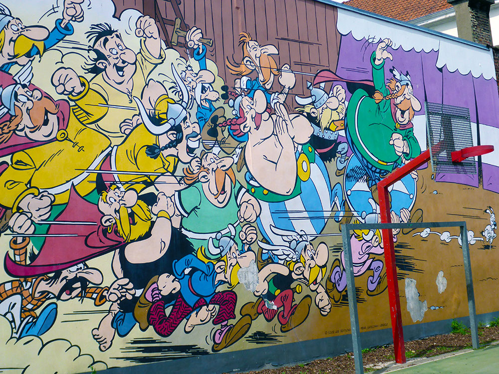 BD et Street Art à Bruxelles : Astérix et Obélix