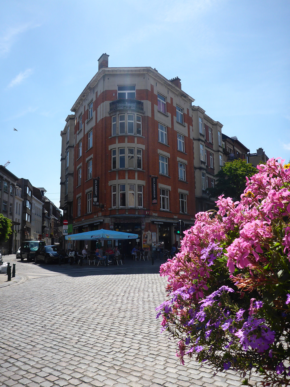 Rue fleurie de Bruxelles