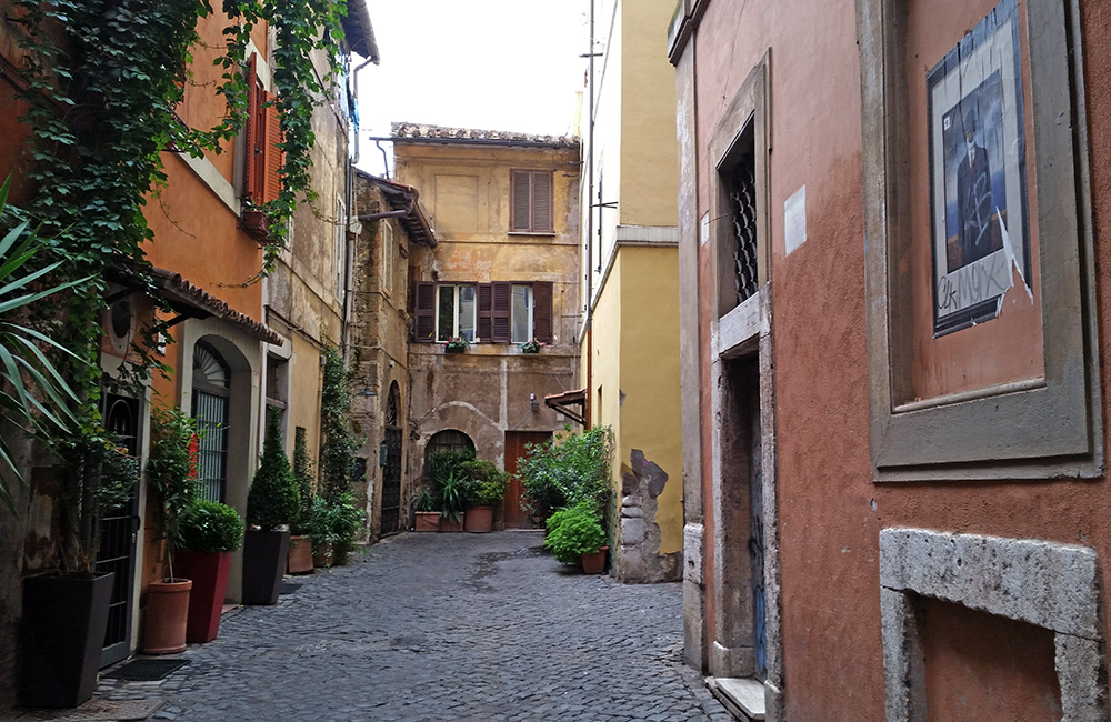 Découverte du joli quarter de Trastevere à Rome