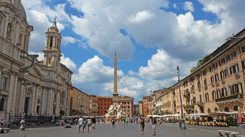 La Magnifique Piazza Navona de Rome, Italie